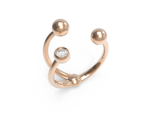 Twisted Sphere Open Ring II