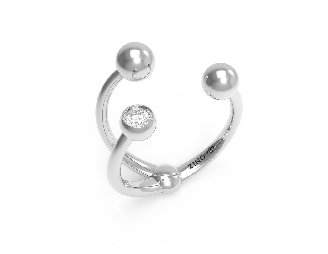 Twisted Sphere Open Ring II